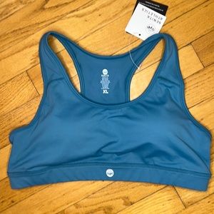 Senita Athletics Sarah Sports Bra in Surf color, Size XL NWOT
